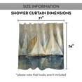 thumbnail image 7 of Creative Products Watercolor Sailboats 71x74 Shower Curtain, 7 of 7