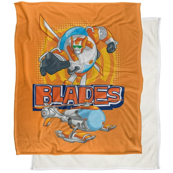 Transformers Blades Silky Touch Sherpa Back Super Soft Throw Blanket