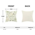 thumbnail image 5 of Spring Pillow Covers 18x18 Inch Set of 2, Sage Green Yellow Wild Flower Throw Pillows Case,Colorful Seasonal Floral Plant Outdoor Decorative Farmhouse Decor Cushion Covers for Sofa Bed Couch, 5 of 6
