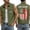 Army Green@GC@, variant on 250Th Anniversary American Flag Vest for Men Button Up Independence Day Patriotic Usa 1776-2026 Sleeveless Jacket 4Th Of July Outerwear