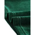 thumbnail image 4 of Cárdigan de terciopelo frontal abierto Allegra K con bolsillo con cuello chal Verde XS, 4 of 6