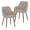 Beige#2, variant on Wooden Dining Chairs, Medieval modern dining chair set, 4 pieces, round seat cushions, black metal legs, curved back kitchen dining chairs, suitable for restaurants and dining rooms, beige