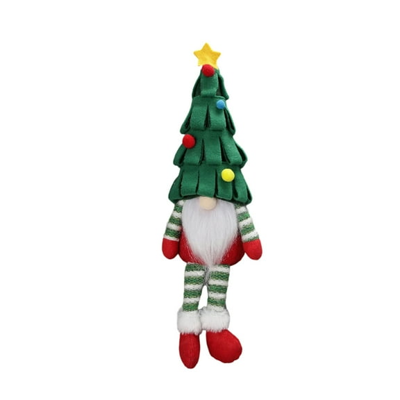 Christmas Gnome Faceless Plush Doll – Long-Legged Soft Stuffed Elf Toy, Holiday Tree Decoration and Festive Home Décor, Plush Figurine for Mantel, Shelf, or Tabletop Display