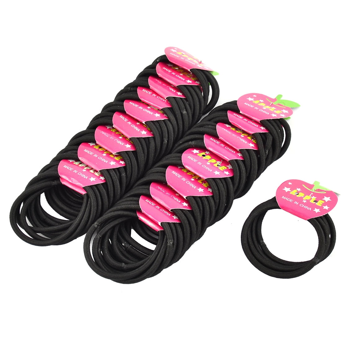 Rubber Elastic Hairstyle Stretchy Ponytail Holder Hair ...