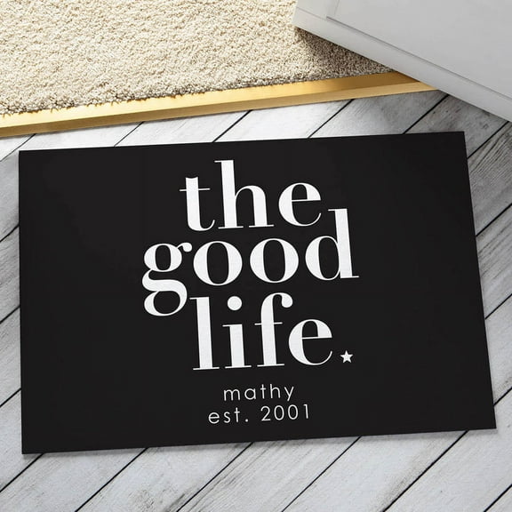 Personalized Doormat Available In Multiple Colors - The Good Life