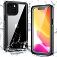 thumbnail image 2 of iPhone 13 6.1-inch Case,Dteck Full Body 360 Protective Waterproof Case For iPhone 13,Shockproof Dirtproof Sandproof IP68 With Build in Screen Protector Phone Cover, Black, 2 of 10