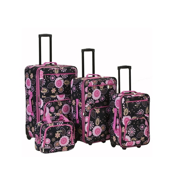 Rockland Luggage Impulse Expandable Luggage 4-Piece Softside Luggage Set, F108