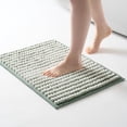 thumbnail image 1 of Alfombra de baño FRESHMINT Chunky Ombre chenilla 43 x 61 cm, color verde salvia, 1 of 7