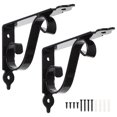 thumbnail image 2 of Soportes fijos LIUXGMXG para estantes de pared de hierro resistentes 2 juegos, 2 of 5