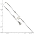 thumbnail image 2 of Sterling Silver Clover Dangle with 1in Extender Anklet, 2 of 5