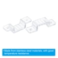 thumbnail image 4 of Uxcell LED Strip Light Clips for 12mm IP67 IP68 Waterproof LED Strips, 100 Pcs Cable Mounting Brackets Wire Holder Clamp, 4 of 5