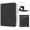 Black, variant on Kindle Scribe 11" 2025 3rd Gen Case, 360° Rotating Magnetic Detachable Cover with Clear Back, Stand & Auto Sleep/Wake, Purple