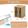 thumbnail image 2 of 6 Tier Wooden Tray Dividers for Cabinets, 2 of 6