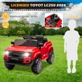 thumbnail image 3 of UBesGoo 12V Ride On Car Toys, Licensed Toyota Kids Powered Electric Car with Remote Control for Girls Boys, Red, 3 of 9