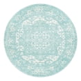thumbnail image 2 of Unique Loom Richmond Collection Area Rug - Medallion (7' 10" Round Aqua/Ivory), 2 of 6