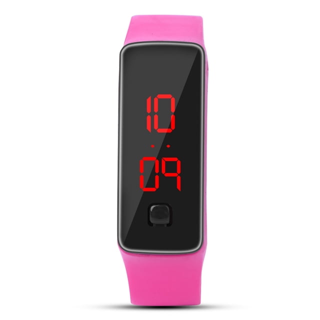 Reloj LED Deportivo Con Correa De Silicona, Esfera Digital De 12 Horas, Reloj De Pulsera Con Pantalla Electrónica Para Deportes, Correr De Noche, Ropa Informal