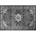 thumbnail image 1 of Ahgly Company Indoor Rectangle Medallion Gray Traditional Area Rugs, 2' x 4', 1 of 1