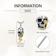 thumbnail image 3 of Skull Necklace 925 Sterling Silver Snake Skull Pendant Gothic Jewelry Gift for Women Men, 3 of 6