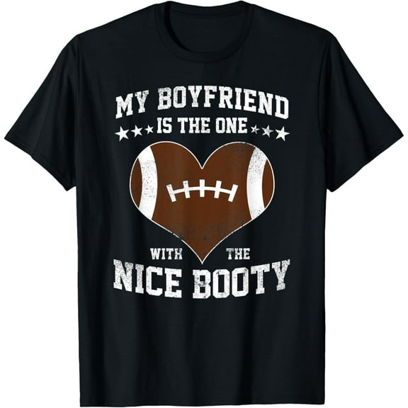 Football Boyfriend Girlfriend Girl T-Shirt