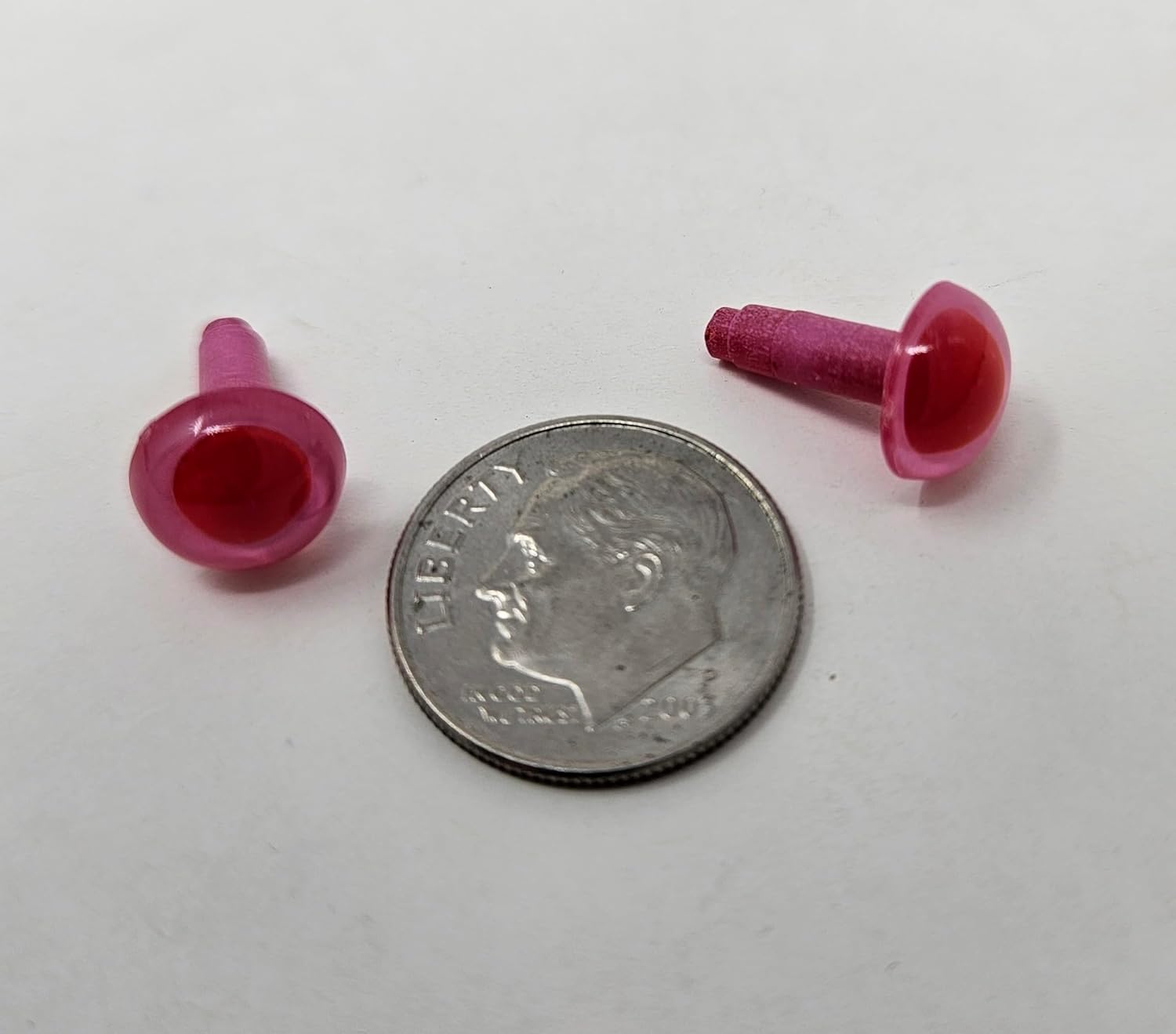 Pair of Zim's 9mm Red Albino Plastic Bunny Rabbit Safety Eyes for Craft Amigurumi or Puppets (Pack of 10)