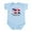 Sky Blue, variant on CafePress - Dominican Parts Body Suit - Baby Light Bodysuit, Size Newborn - 24 Months