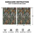 thumbnail image 2 of Mushroom Curtains-Blackout Curtains Bedroom Decor Living Room Darkening Grommet Window Drapes 2 Panels Set 53x63 inch, 2 of 2