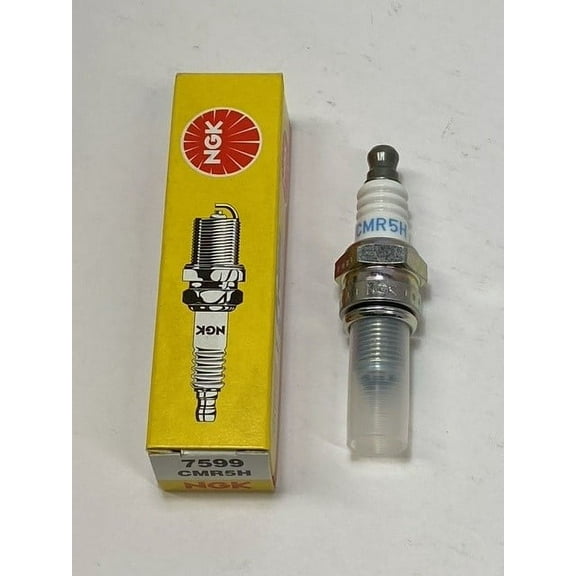 NGK 7599 Genuine CMR5H Spark Plug, Nickel Two-Toned