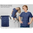 thumbnail image 5 of oneOone Viscose Jersey Medium Blue Fabric Tropical Craft Projects Decor Fabric Printed By The Yard 60 Inch Wide, 5 of 5