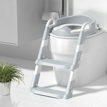DIYMAG Potty Training Seat, Upgrade 2 in 1 Potty Training Toilet for Toddler, Toddler Toilet Seat for Boys Girls with Anti-Slip Pad and Step Stool