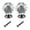 Clear, variant on Farfi 2Pcs 30mm Ball Shaped Crystal Glass Zinc Alloy Base Pull Handle Knob for Cabinet (Golden Base)