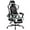 White, variant on WYDK Gaming Chair, Video Game Chair with Footrest and Massage Lumbar Support, Ergonomic Computer Chair Height Adjustable with Swivel Seat and Headrest (Blue)