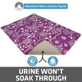 thumbnail image 2 of Drymate Original Cat Litter Mat, Contains Mess from Box for Cleaner Floors, Urine-Proof, Soft on Kitty Paws -Absorbent/Waterproof- Machine Washable, Durable (20”x28”)(Good Medicine Plum), 2 of 5