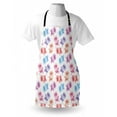 thumbnail image 3 of Floral Apron Rose Petals Romantic Blossoming Nature in Digital Style Pattern Artistic Display, Unisex Kitchen Bib Apron with Adjustable Neck for Cooking Baking Gardening, Multicolor, by Ambesonne, 3 of 3