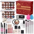 thumbnail image 1 of Kit de maquillaje completo CAKULA con paleta de sombras de ojos y pinceles, 1 of 8