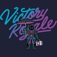 thumbnail image 2 of Women's Fortnite Victory Royale Raven Float On  Graphic Tee Navy Blue 2X Large, 2 of 4