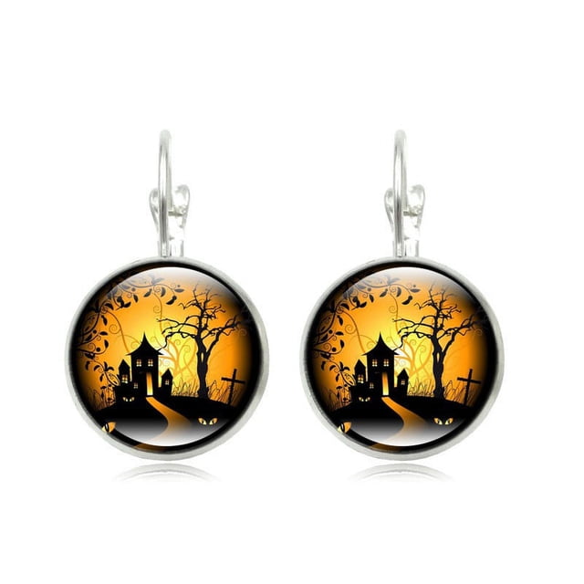 Xihbxyly Joyería de Gancho para La Oreja Francesa de La Serie Halloween