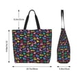 thumbnail image 6 of Logiee Colorful Excavator Print Tote Bag for Women, Lightweight Tote Bag,Shoulder Bag,Handbag for Yoga Bag for Sport, Travel, 6 of 9