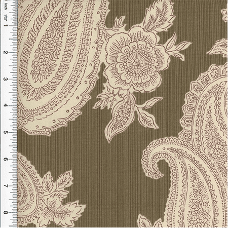 P Kaufmann Paisley Print Grey Home Decorating Fabric Fabric Sold