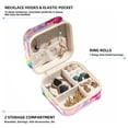 thumbnail image 2 of Rainbow Unicorn Travel Portable Jewelry Organizer Box for Rings, Earrings, Necklaces, Bracelets, and More - Suitable for Girls and Women, 2 of 6
