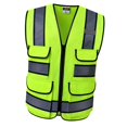 thumbnail image 1 of Jumpingount Chaleco reflectante Chaleco de seguridad sin mangas con cremallera Amarillo E Camisetas sin mangas, 1 of 1