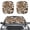 Brown Leopard Cow, variant on Xoenoiee Cardinal Moon Cherry Blossom Print Sun Shade for Car Windshield, Foldable Auto Sun Shield Sun Heat and UV Protection Automotive Interior Sun Protection, Pack of 2