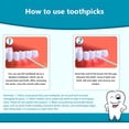 thumbnail image 2 of ACDANC 2026 New 200Pcs Dental Floss Picks, Double-Head Flossers with Holder, Disposable Plastic Toothpicks for Braces & Teeth Hygiene, Mint Flavored Interdental Brushes for Oral Care, 2 of 7