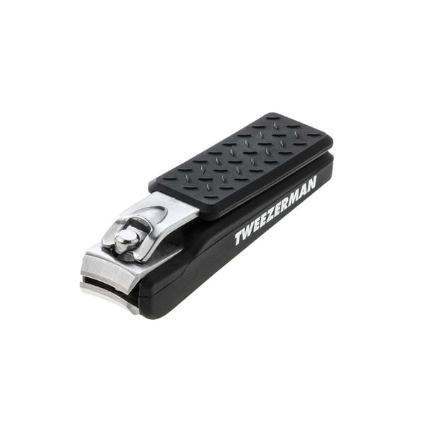 Cortauñas Tweezerman Precision Grip, color negro