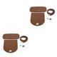 thumbnail image 4 of Kit de correas de hombro Jumpingount Bolsa de cuero Negro Marrón Café 2 piezas, 4 of 6