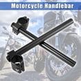 thumbnail image 2 of 1 Set 33mm Motorcycle Handlebar Adjustable Motorbike Motorcycle Clip Ons Handle Bar Universal Replacement Black, 2 of 7