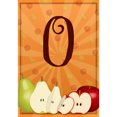 thumbnail image 2 of America Forever Fall Thanksgiving Monogram Garden Flag Letter O 12.5 x 18 inches Double Sided, Apple Pear Autumn Harvest Seasonal Outdoor Decor, Holiday Outside Yard Decorations, 2 of 5