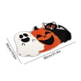 thumbnail image 3 of YIMWNYI Halloween Bathroom Decor Rug, Fall Bathroom Decor Rug, Non-Slip Bath Mat, Pumpkin Shape Design, Cozy Kitchen Mat, Thanksgiving Day Room Decor, Versatile Use Rug, 3 of 6