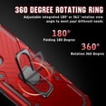 thumbnail image 5 of PBRO Case For Samsung Galaxy S20 Plus Case with Magnetic Ring Holder 360 Degree Rotating Kickstand Dual Layer Hybrid Full-Body Protect Shockproof Drop Proof Impact-Resistant Rugged for S20 Plus Red, 5 of 7