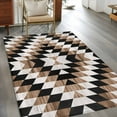 thumbnail image 3 of Abstract Aztec Area Rug 3x5 Washable Rug Non Slip Brown Geometric Farmhouse Southwestern Large Area Rug Indoor Floor Carpet for Entryway Bedroom Kitchen Living Room Home Office Dining Room Nursery, 3 of 8