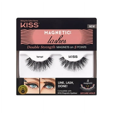 KISS Magnetic Eyeliner Lash False Eyelashes, Style 02, One Pair